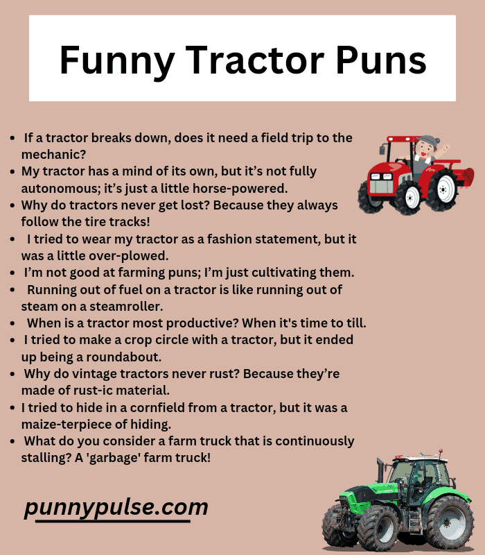 150+ Hilarious Tractor Puns to Drive You Wild