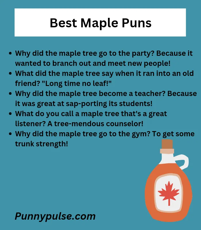 Maple Syrup Puns: Sweet and Sticky Laughs for Everyone