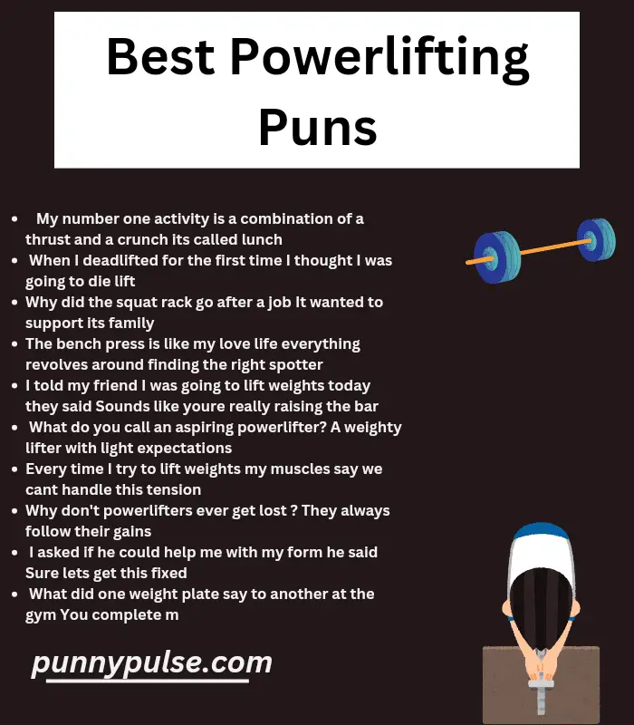 150+ Best Powerlifting Puns: Lift Your Spirits - Punny Pulse