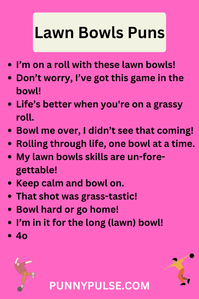 280+ LaughOutLoud Lawn Bowls Puns to Keep You Rolling